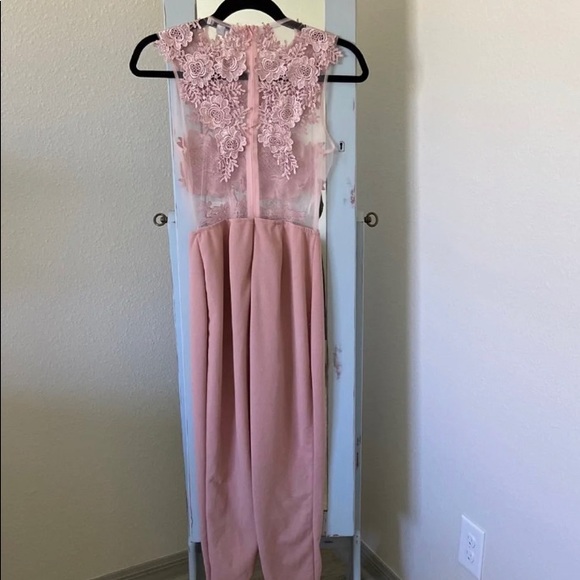 IRIS Lace embroidered crocheted Jumpsuit - Picture 4 of 5